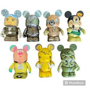 Disney Vinylmation 7 PC Lot Villians Mortimer Mouse Chaser Urban Redux Star Wars